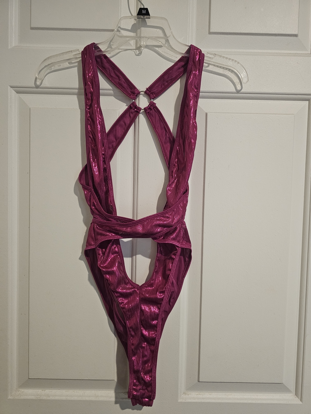 Shimmer Fuchsia One-Piece Bodysuit